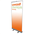 Low cost exhibition graphic roller banner displays
