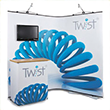Twist display flexible exhibition graphic banners